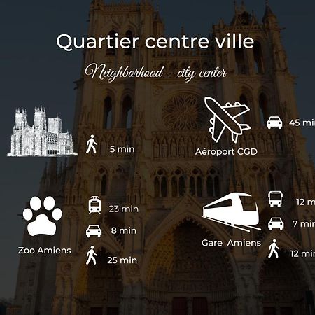 Апартаменти Le Jardin Secret D'Amiens Hypercentre Cathedrale, Parking Екстер'єр фото